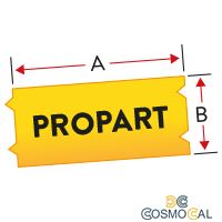 Black on Yellow Com BMP21LAB Plus-12.7mmx6.4m#M21-500-595-YL