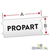 Black on White Com BMP41/51/53-12.7mmx7.6m#MC-500-595-WT-BK