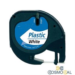 BK-White 12mmX4m Plastica for Dymo 2000,LT100H,QX50#S0721660