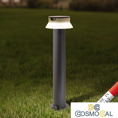 FELICE 800 NERO SOLAR LED Ø150 PIR CCT S - 73 cm