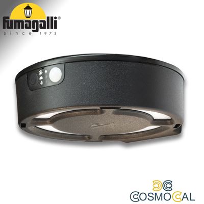 FORTUNATO NERO SOLAR LED Ø150 PIR 4000K