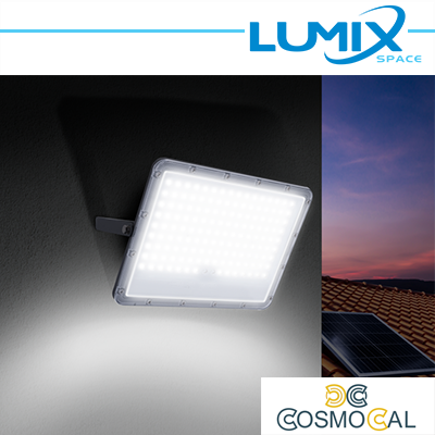 PROIETTORE SOLARE LED 200W + Crepuscolare