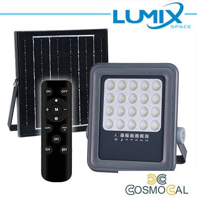 PROIETTORE SOLARE LED 100W + Crepuscolare