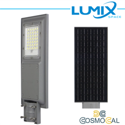 Lampione LED Stradale Solare 100W + Crepuscolare + movimento