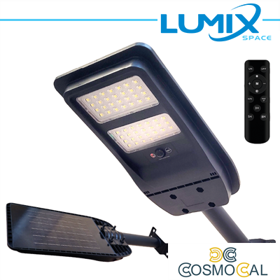 Faro solare LED senza fili con sensori, PALO INCLUSO 30cm