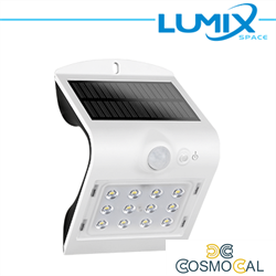 Lampada da parete LED solare senza fili con Sensori 220lm BIANCO