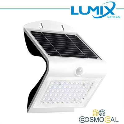 Lampada da parete LED solare senza fili con Sensori 500lm
