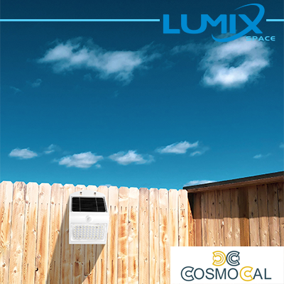 Lampada da parete LED solare senza fili con Sensori 500lm