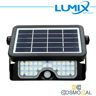 Faretto solare LED senza fili 500lm - con sensori