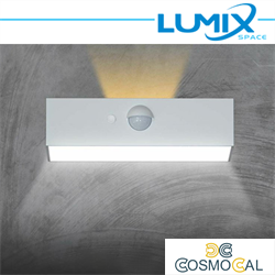 Lampada da parete solare LED 2 vie - senza fili con sensori