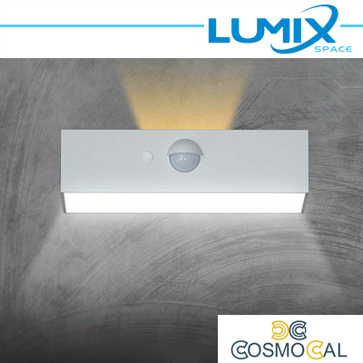 Lampada da parete solare LED 2 vie - senza fili con sensori