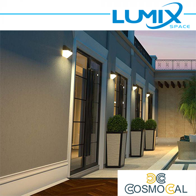 Lampada da parete solare LED senza fili con sensori