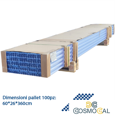 Profilo di supporto x tetti Tegola - barre da 3.6 metri