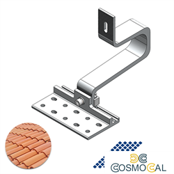 Staffa regolabile per tetti a tegola