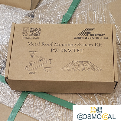 Kit montaggio 6 Moduli x tetto pannelli sandwich escluso binario