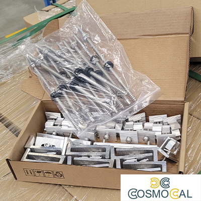 Kit montaggio 6 moduli x tetti a tegola - escluso binario