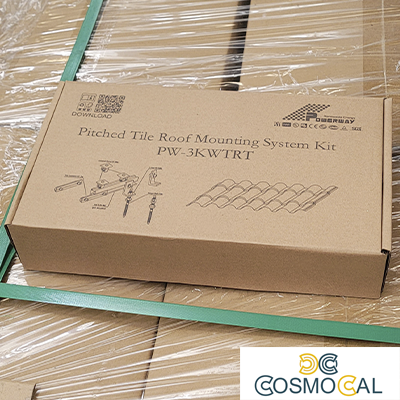 Kit montaggio 6 moduli x tetti a tegola - escluso binario