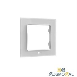 Shelly Wall Frame 1 - Placca da parete bianca compatibile Legran