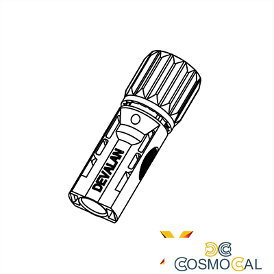 MC4 CONNETTORE x Pannello Fotovoltaico - 1100VDC 40A maschio