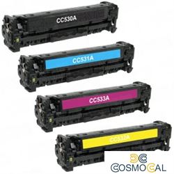 Black universal HP CC530A/CE410X/CF380A/X Canon 718BK-3.5K