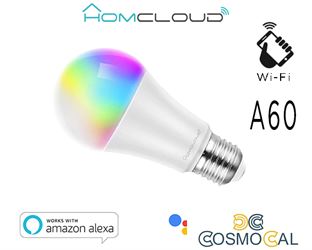 Lampadina Wi-Fi + Bluetooth RGB+Bianco caldo E27 A60 dimm