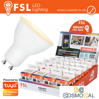 Lampada GU10 SMART BEACON TECH 6w 3WHITE Dim + EXPO