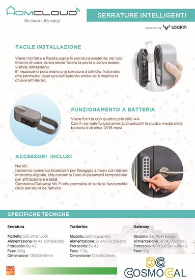 Volantino A4  - Smart Door Lock G30