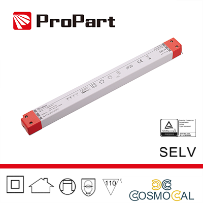 Alimentatore  SLIM: IP20 24V 100W 4.16A Size:320*30*19mm