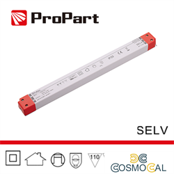 Alimentatore SLIM: IP20 24V 150W 6.25A Size:360*31*24mm