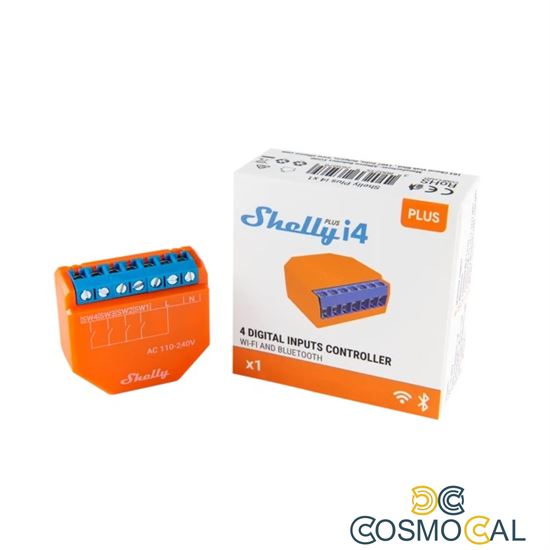 Shelly Plus I4 - Smart Control 4 input AC WiFi/BT