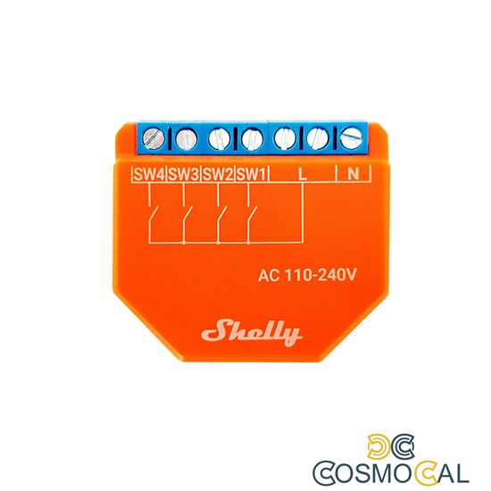 Shelly Plus I4 - Smart Control 4 input AC WiFi/BT