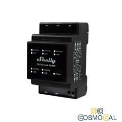 Shelly LAN Switch - Switch di rete DIN rail con 5 porte RJ45 eth
