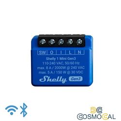 Shelly Mini 1 Gen3 - Smart Relay contatto pulito 8A AC/DC WiFi/B