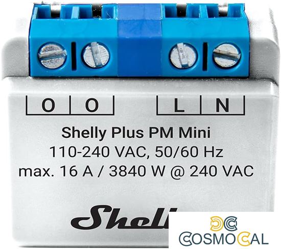 Shelly Mini Plus PM - Smart Relay 16A AC WiFi/BT + PM