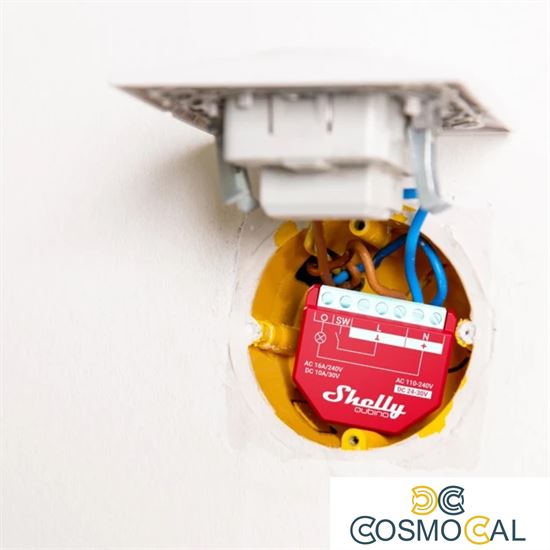 Shelly Plus 1PM - Smart Relay 16A  AC/DC WiFi/BT + PM