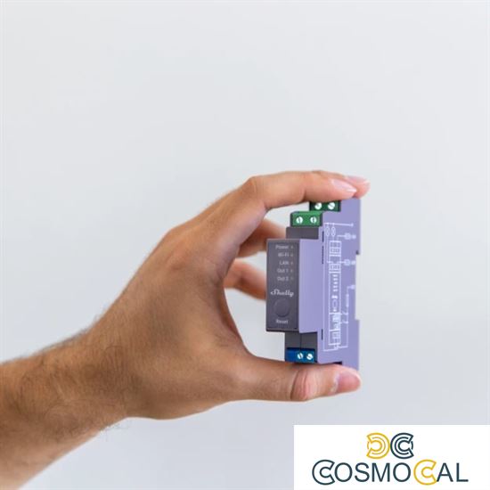Shelly Pro 2 - IP Smart Relay contatto pulito DIN 2ch. LAN/WiFi/