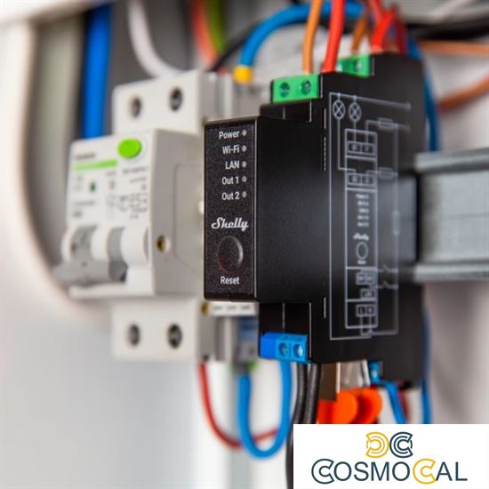 Shelly Pro 2PM - IP Smart Relay DIN 2ch. LAN/WiFi/BT + PM