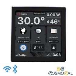 Shelly Wall Display -Pannello a muro con Display touch Nero