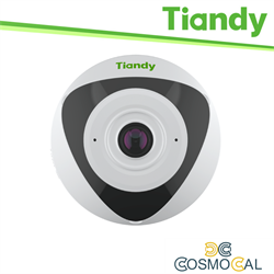 Tiandy Telecamera Fisheye Pro 5MP 1.4mm, Tripwire, Heatmap, PoE