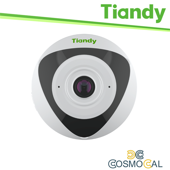 Tiandy Telecamera Fisheye Pro 5MP 1.4mm, Tripwire, Heatmap, PoE