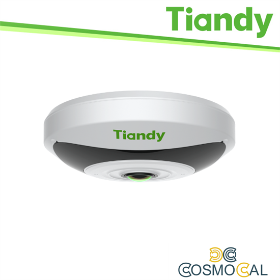 Tiandy Telecamera Fisheye Pro 5MP 1.4mm, Tripwire, Heatmap, PoE