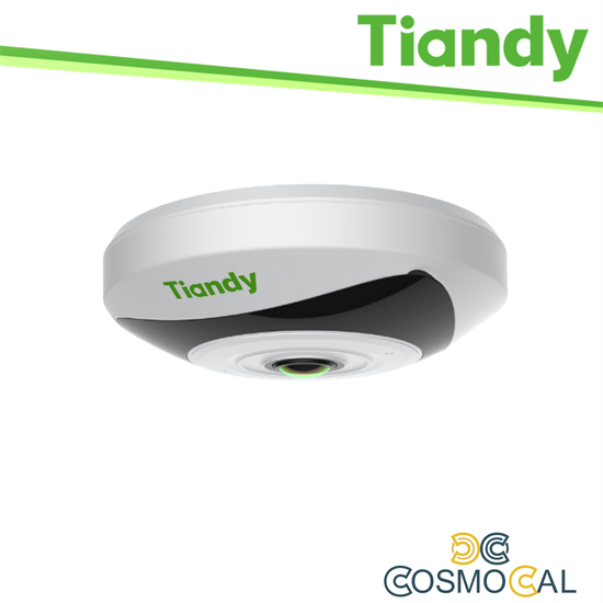 Tiandy Telecamera Fisheye Pro 5MP 1.4mm, Tripwire, Heatmap, PoE