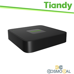 Tiandy NVR 5 Canali, 4 Porte PoE, 60/40Mbps, regist. fino a 5MP