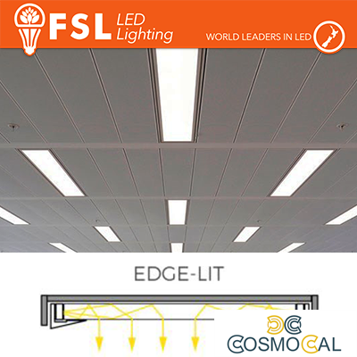 Pannello LED 30x120cm - 48W 4000K CRI80 EDGE-LIT