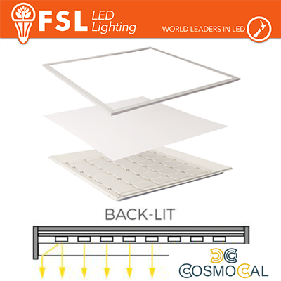 Pannello LED 60x60cm - 48W 4000K CRI80 BACK-LIT