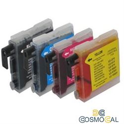 28ML Brother Comp LC51 LC970 LC1000 Yellow Alta Capacita