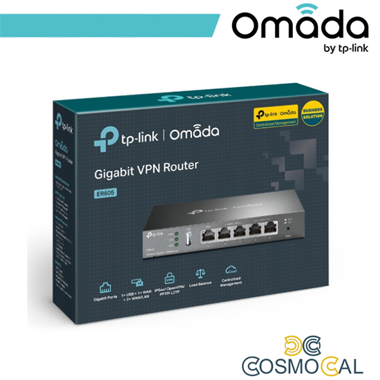 Omada Router Gateway VPN Gigabit Multi-WAN SafeStream - ER605