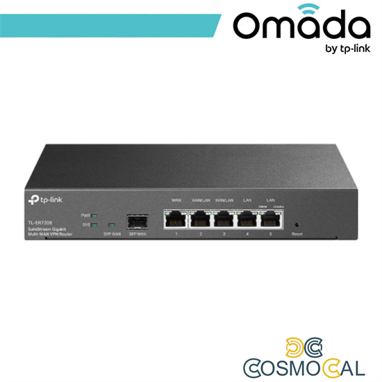 Omada Gateway Router VPN Gigabit Multi-WAN SafeStream - ER7206