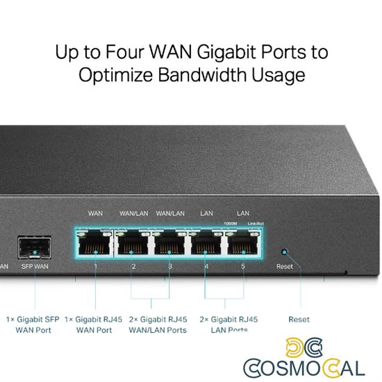 Omada Gateway Router VPN Gigabit Multi-WAN SafeStream - ER7206