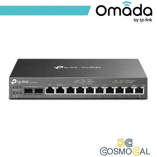 Omada Router VPN Gigabit 3-in-1: Router+Switch PoE+Controller -